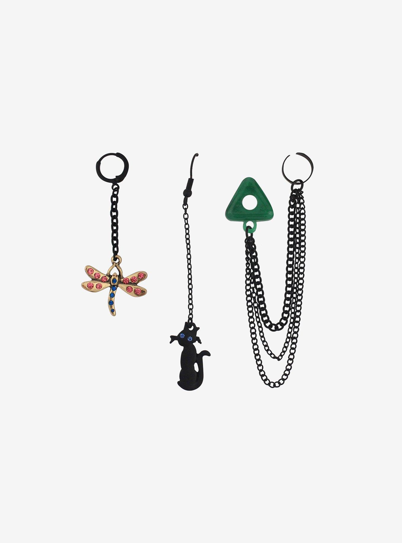 Coraline Icons Cuff Earring Set, , alternate