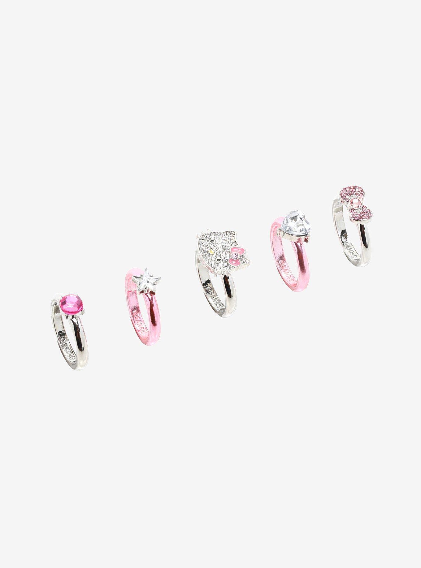 Hello Kitty Bling Bow Ring Set, , alternate