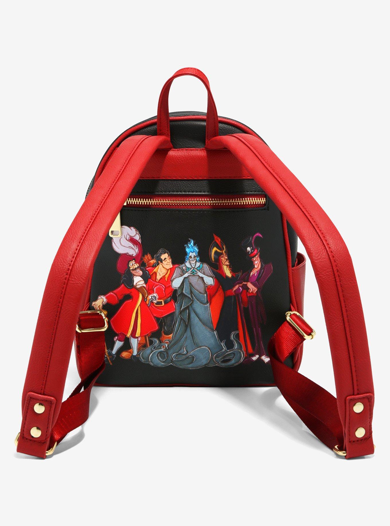 Disney Villains Group Portrait Floral Mini Backpack, , alternate