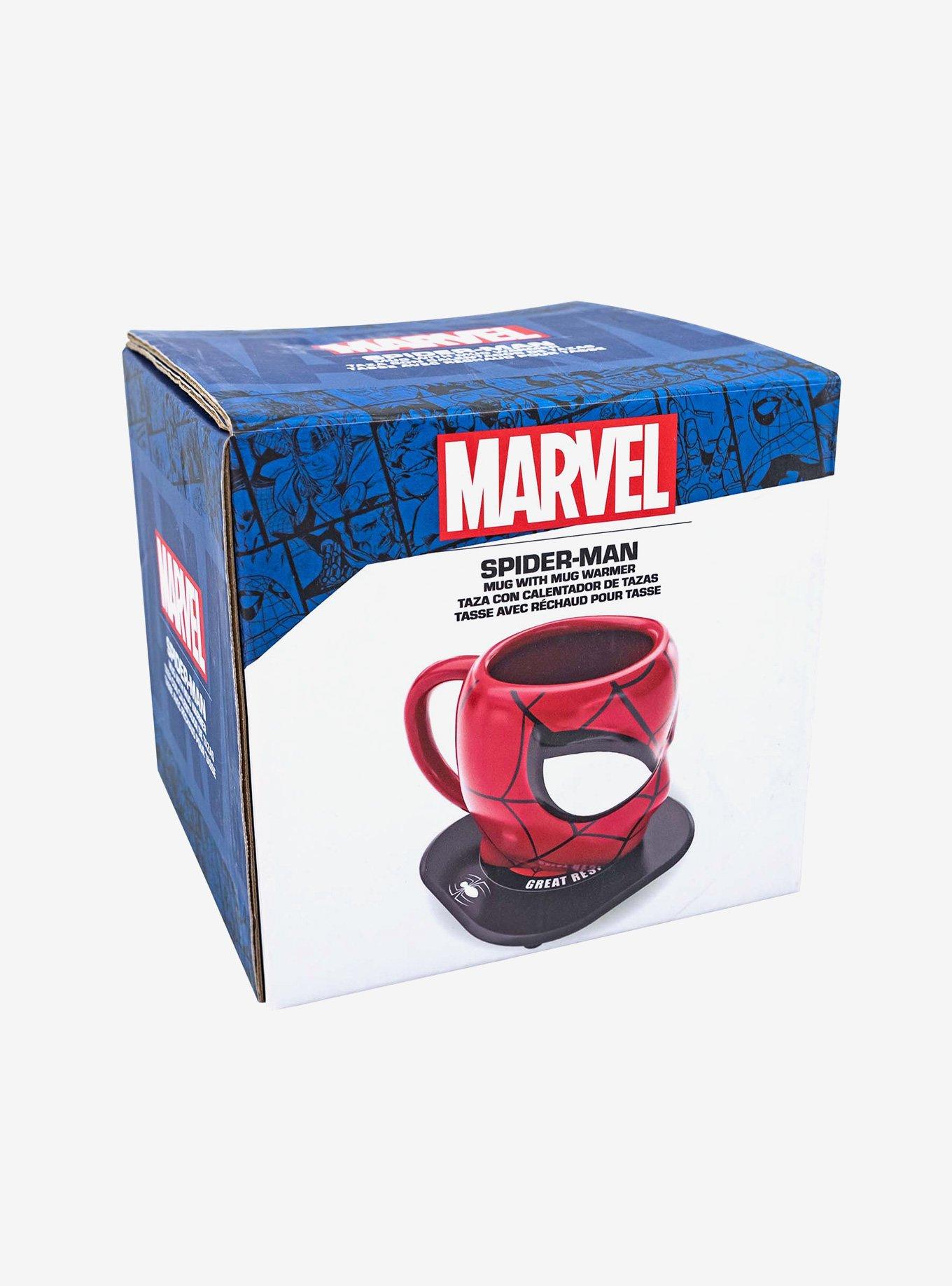 Marvel Spider-Man Uncanny Brands Mug Warmer With Spidey Molded Mug Auto Shut On/Off, , alternate