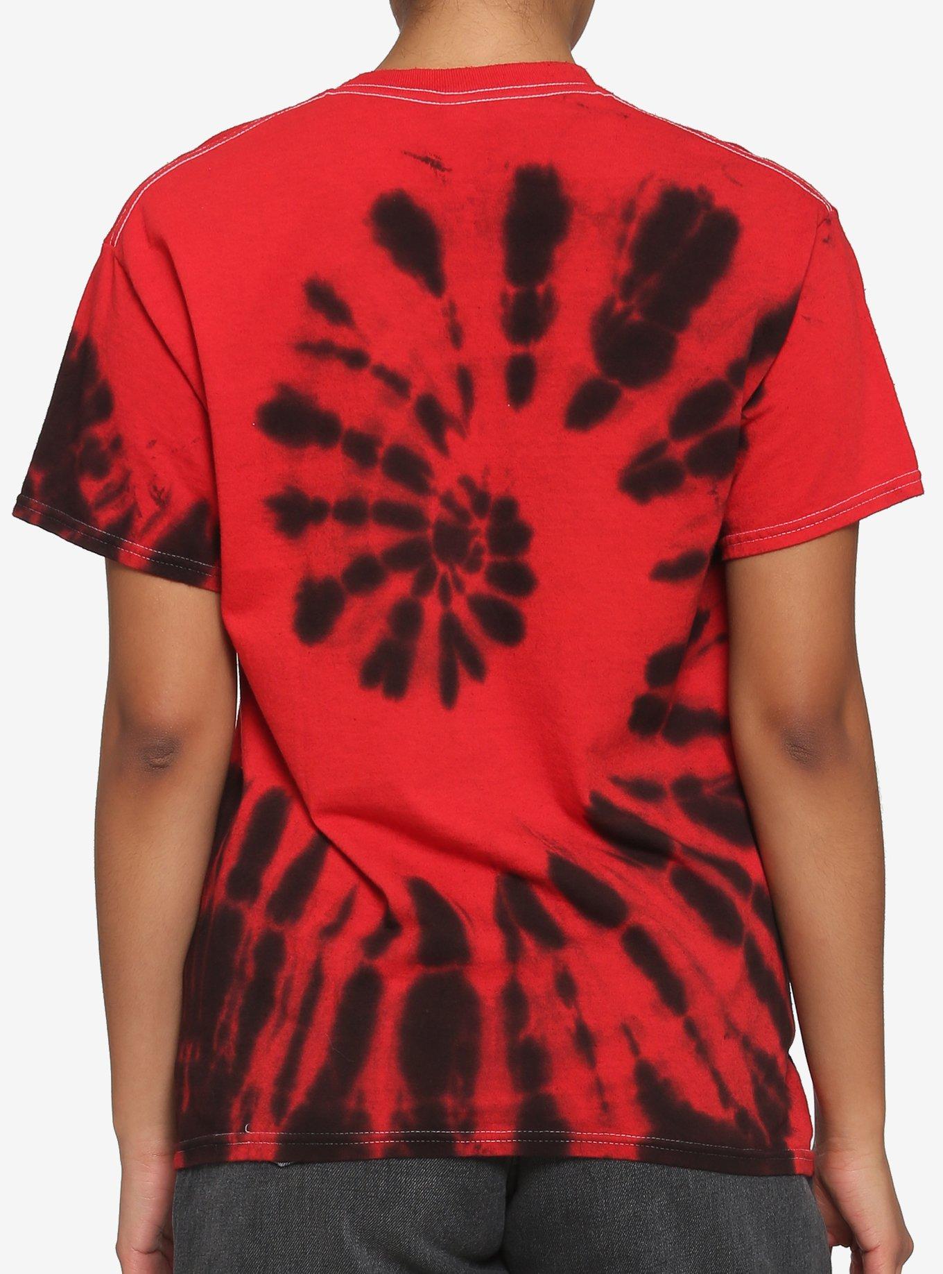 Jurassic Park Red Tie-Dye Boyfriend Fit Girls T-Shirt, MULTI, alternate