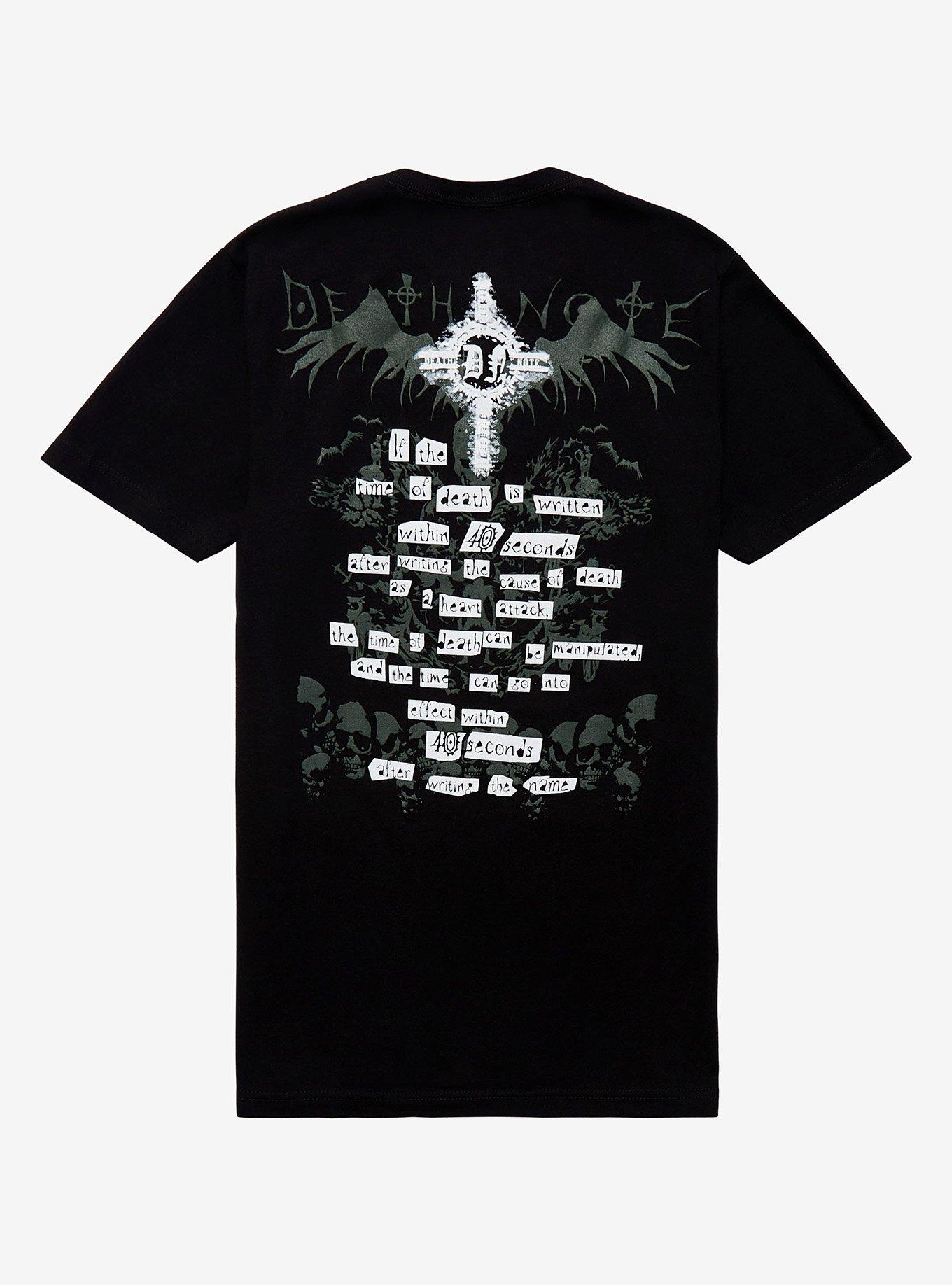 Death Note Rules & Character Collage Boyfriend Fit Girls T-Shirt, MULTI, alternate