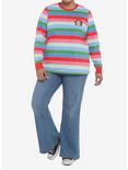 Chucky Stripe Cosplay Girls Long-Sleeve T-Shirt Plus Size, MULTI, alternate