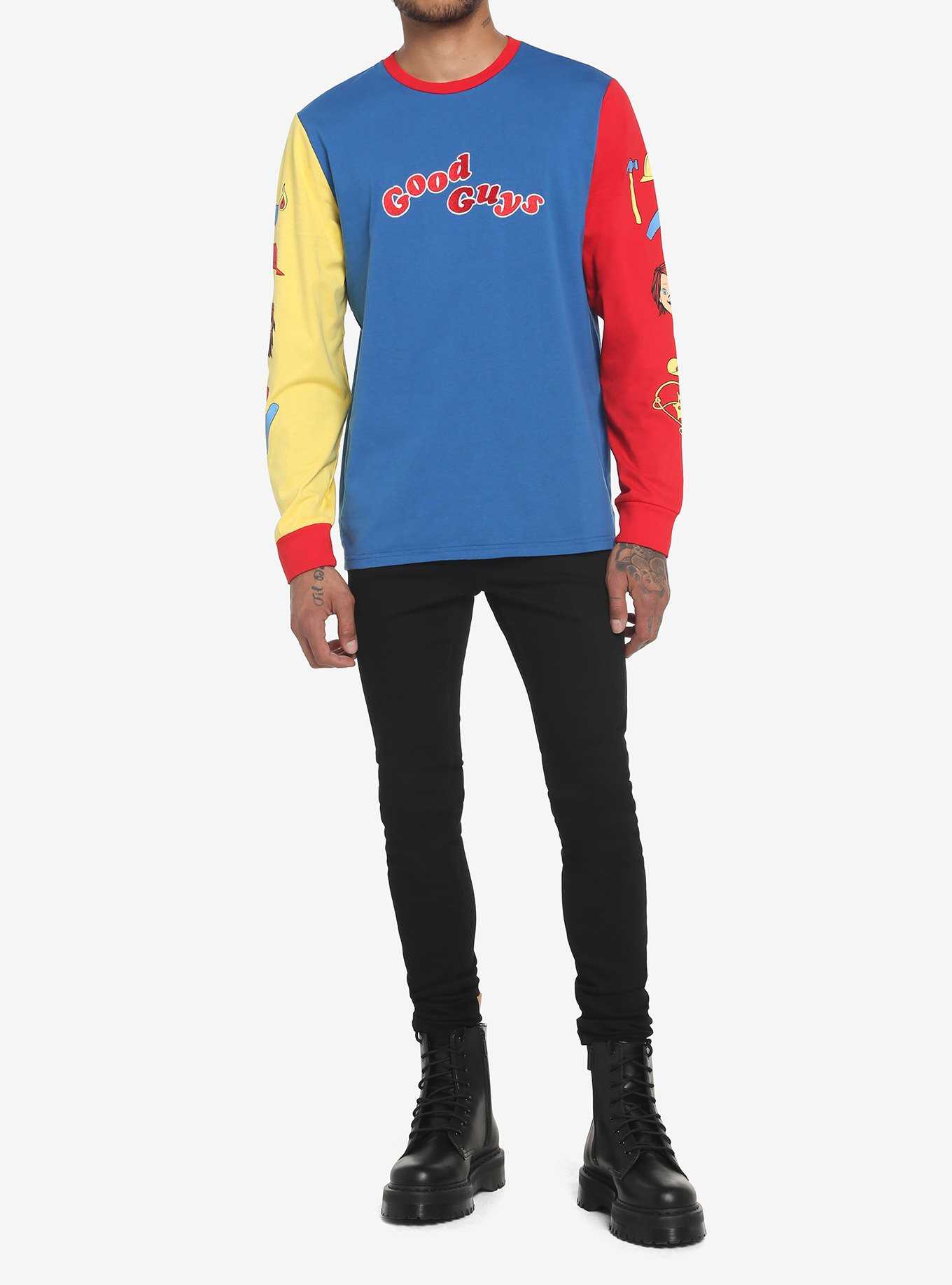 Chucky Good Guys Color-Block Long-Sleeve T-Shirt, , hi-res