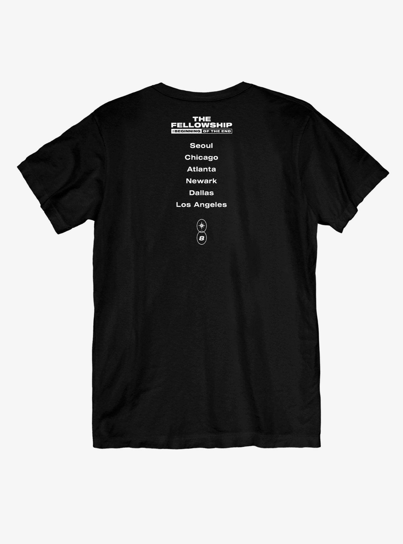 ATEEZ Logo Boyfriend Fit Girls T-Shirt, BLACK, alternate