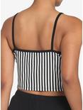 Black & White Stripe Cami & Shorts Girls Lounge Set, MULTI, alternate