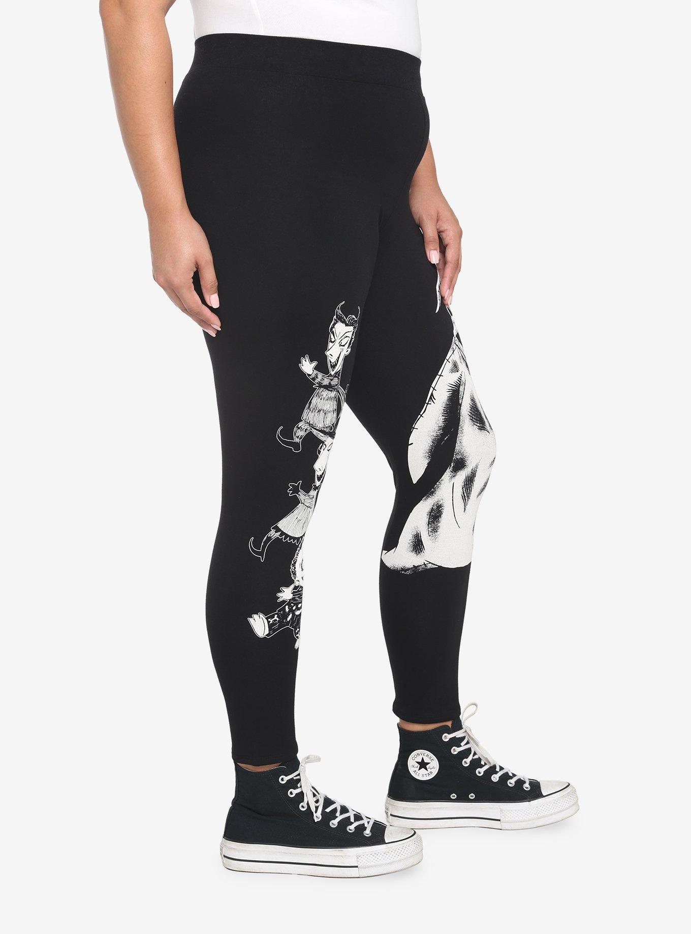 The Nightmare Before Christmas Oogie Boogie & Trio Leggings Plus Size, MULTI, alternate