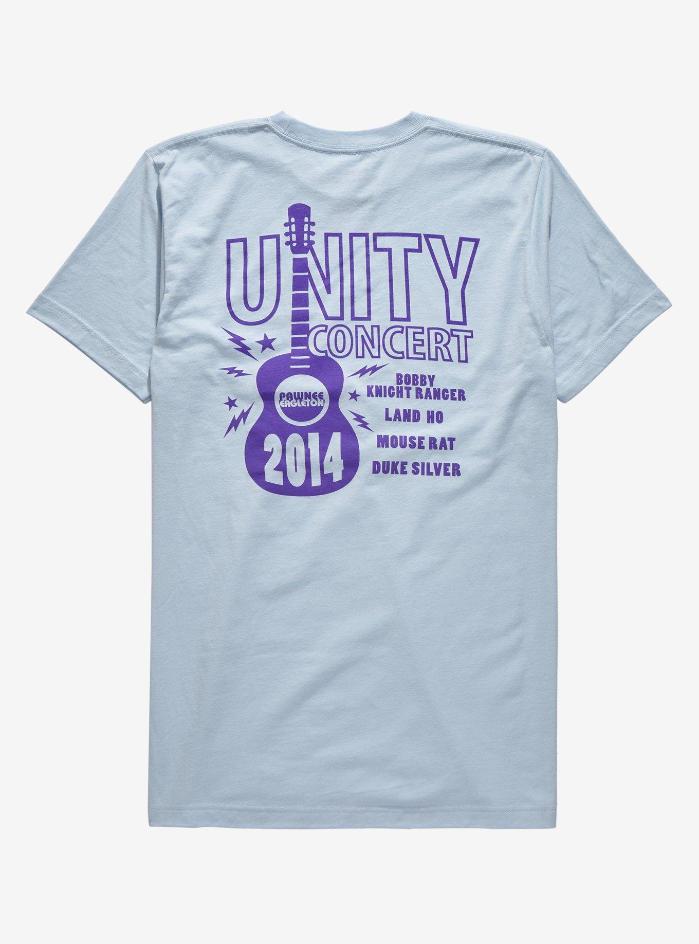 Parks and Recreation Unity Concert T-Shirt - BoxLunch Exclusive, LIGHT BLUE, alternate
