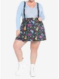 Disney Pixar Coco Sugar Skull & Guitar Velvet Suspender Skirt Plus Size, MULTI, alternate