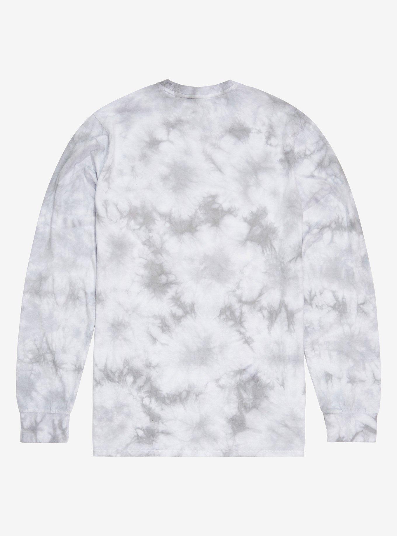 The Lord of the Rings Mordor Long Sleeve Tie-Dye T-Shirt - BoxLunch Exclusive , TIE DYE - GREY, alternate