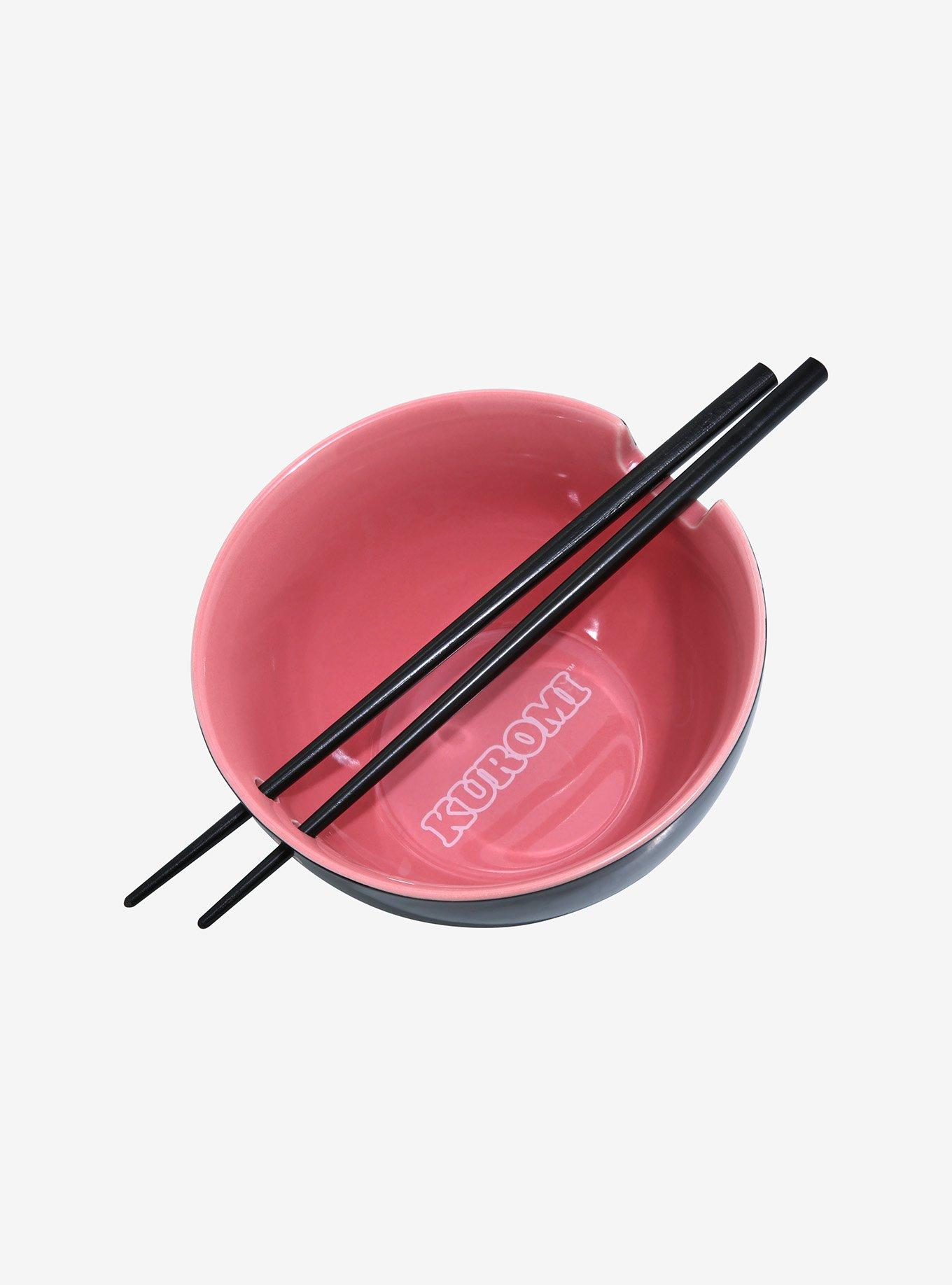Kuromi Ramen Bowl With Chopsticks, , alternate