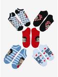 Betty Boop Polka Dot No-Show Socks 5 Pair, , alternate
