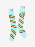 SpongeBob SquarePants Rainbow Love Knee-High Socks, , alternate