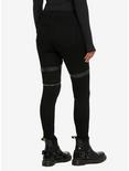 Black Garter O-Ring Pants, BLACK, alternate