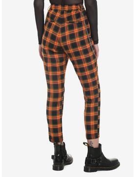 Orange Plaid Side Chain Pants, , hi-res