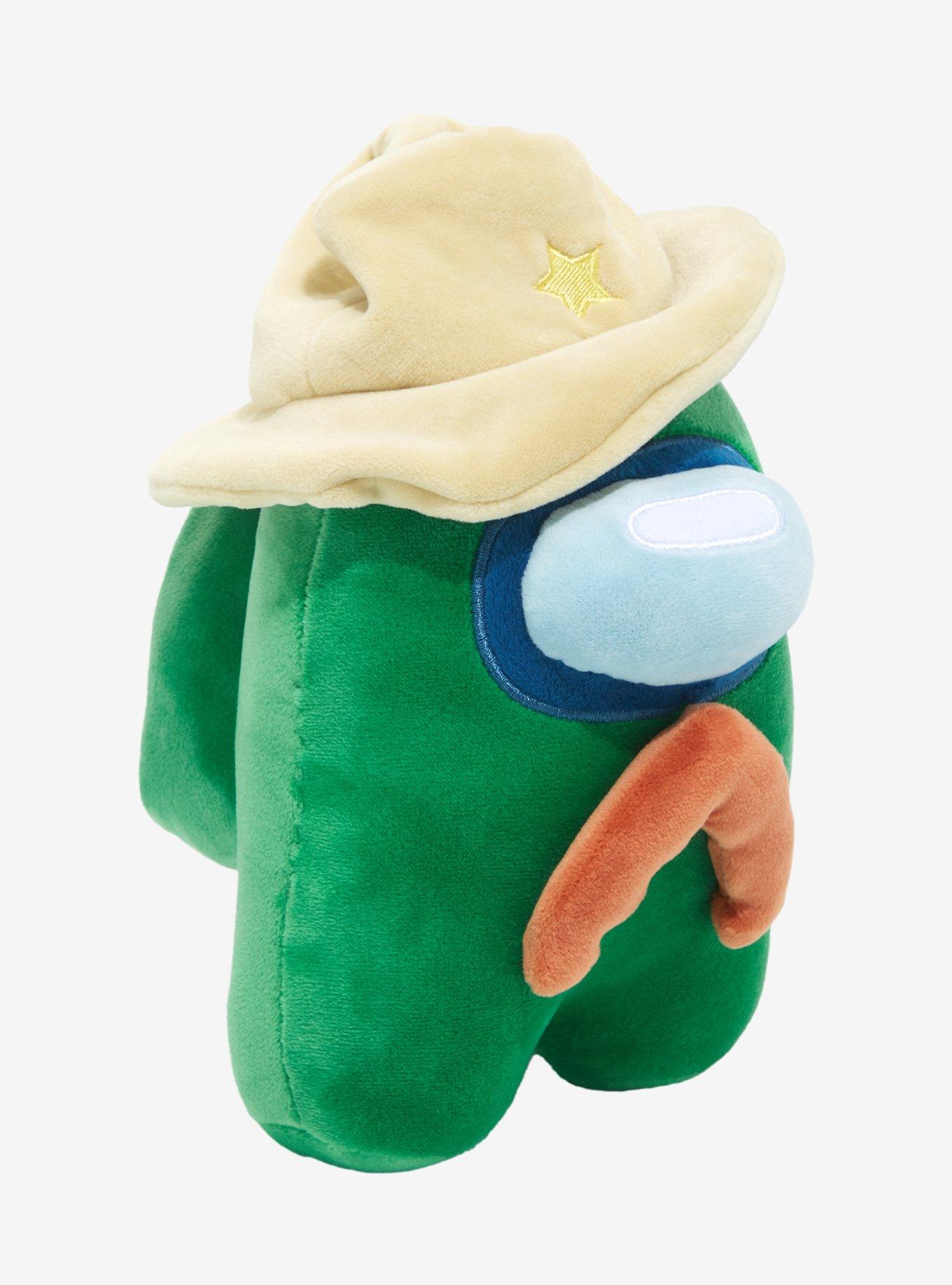 Among Us Green Cowboy Hat & Mustache Crewmate Plush, , alternate