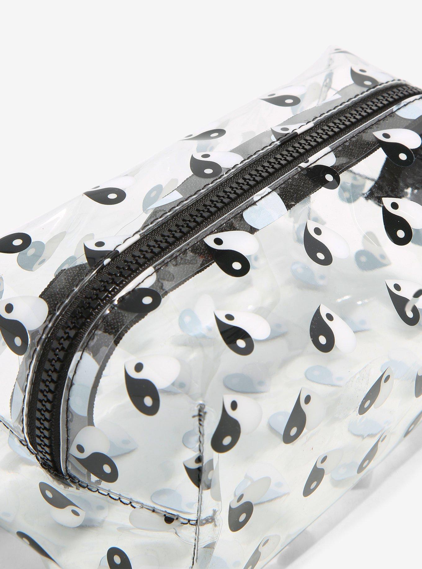Heart Yin-Yang Clear Makeup Bag, , alternate