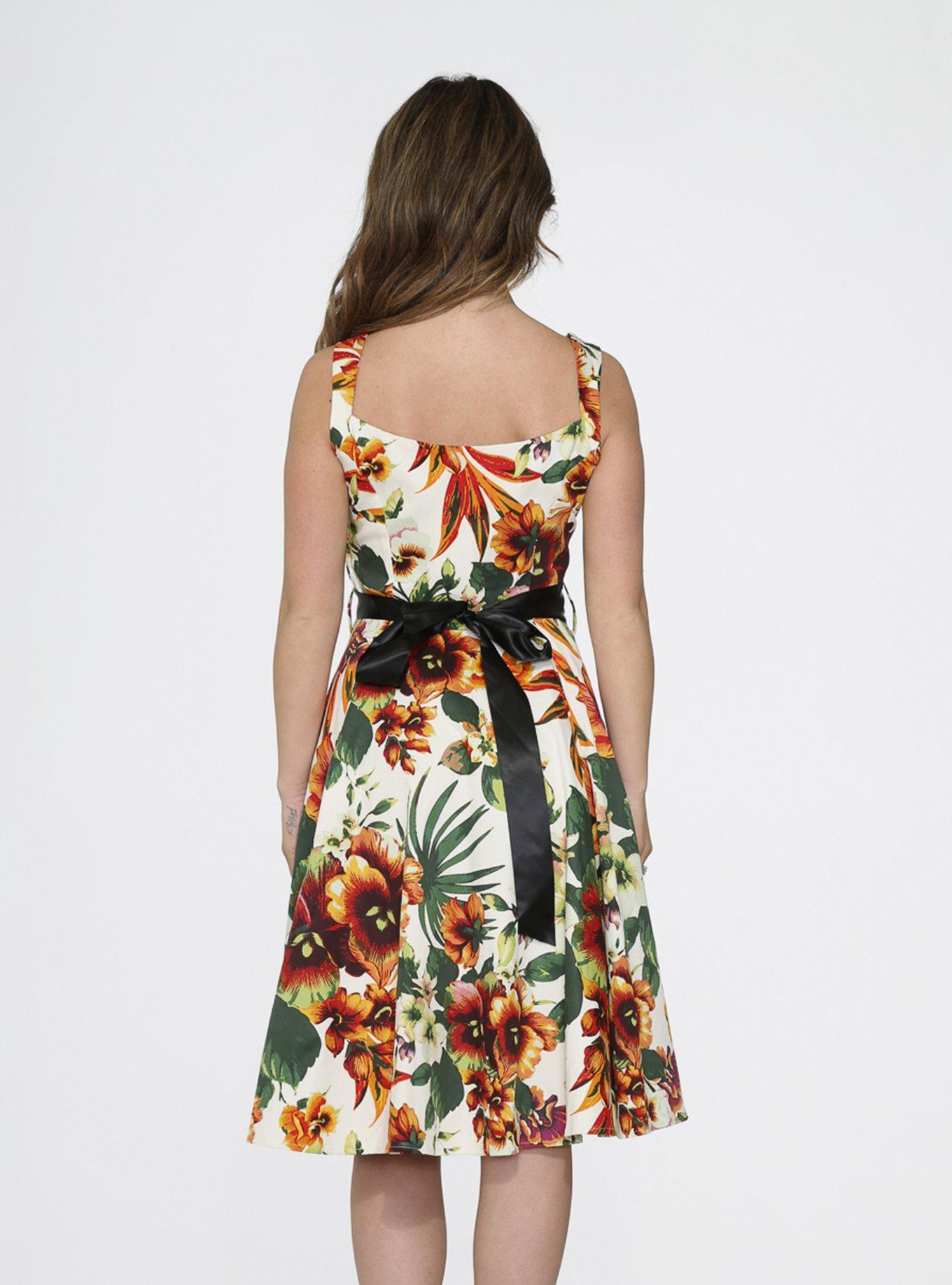 Orange Princess Lily Dress, , hi-res