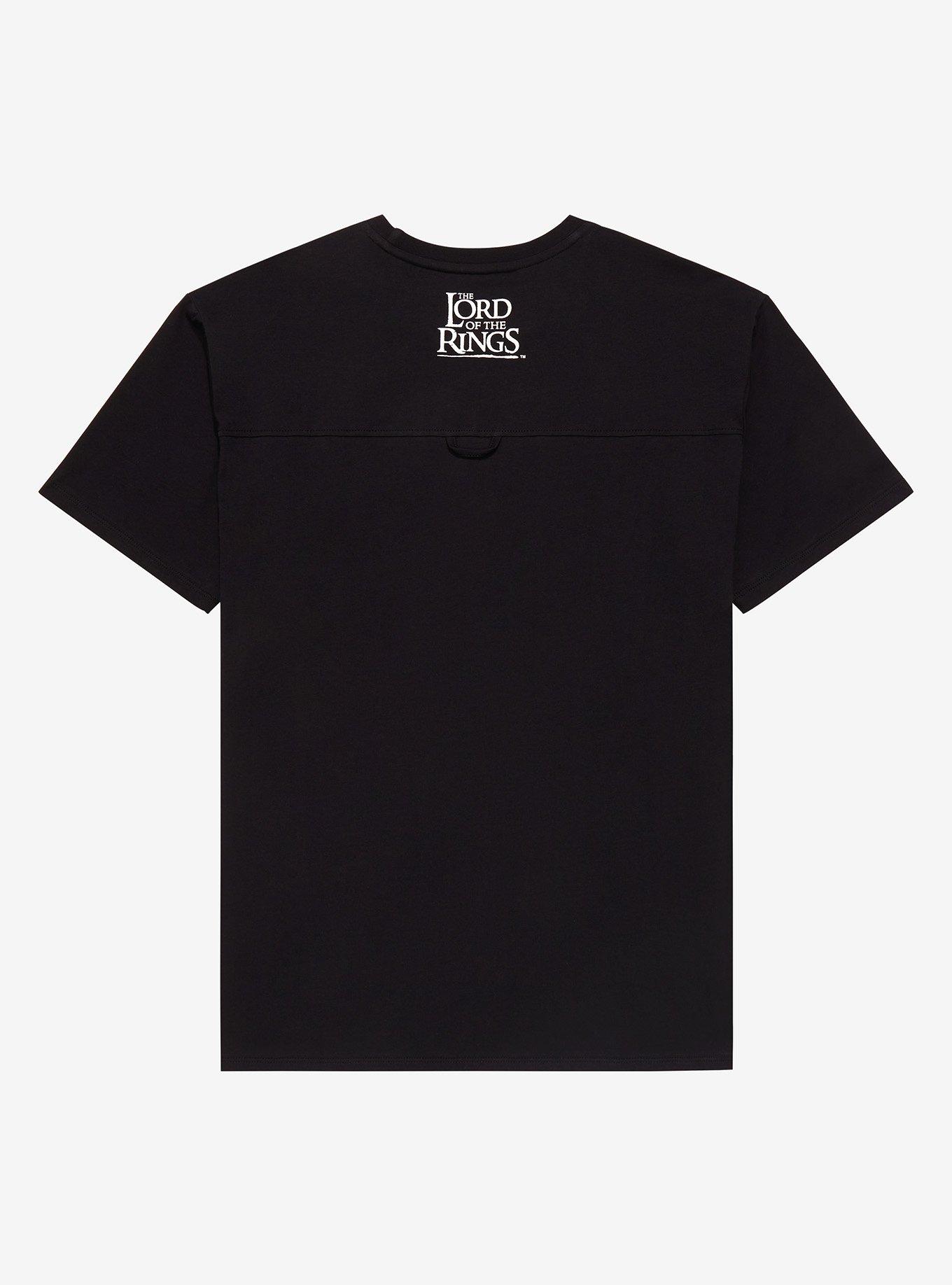 The Lord of the Rings Journey Outline Portrait T-Shirt - BoxLunch Exclusive, BLACK, alternate