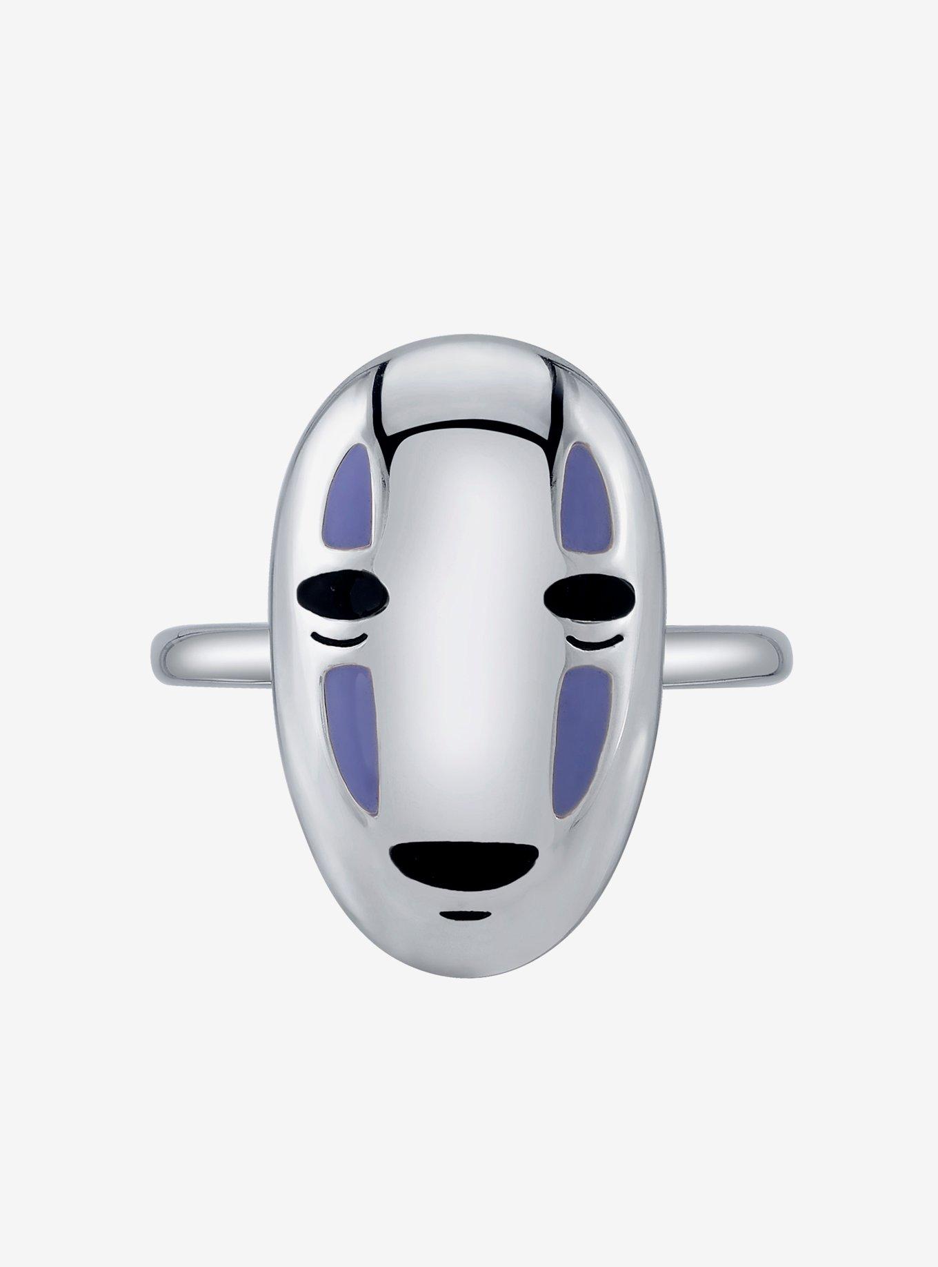 Studio Ghibli X RockLove Spirited Away No-Face Ring, SILVER, alternate