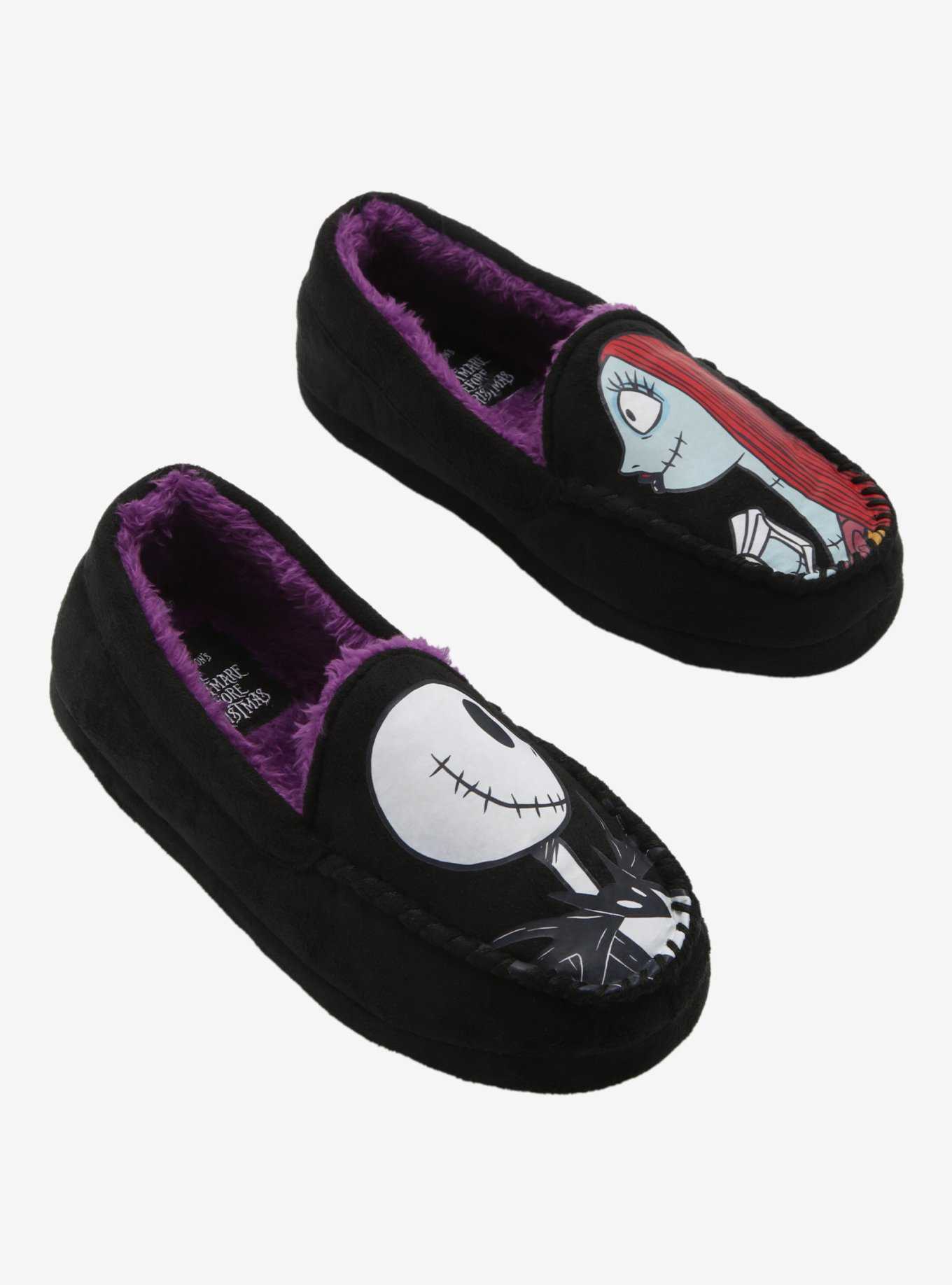 The Nightmare Before Christmas Jack & Sally Slippers, , hi-res