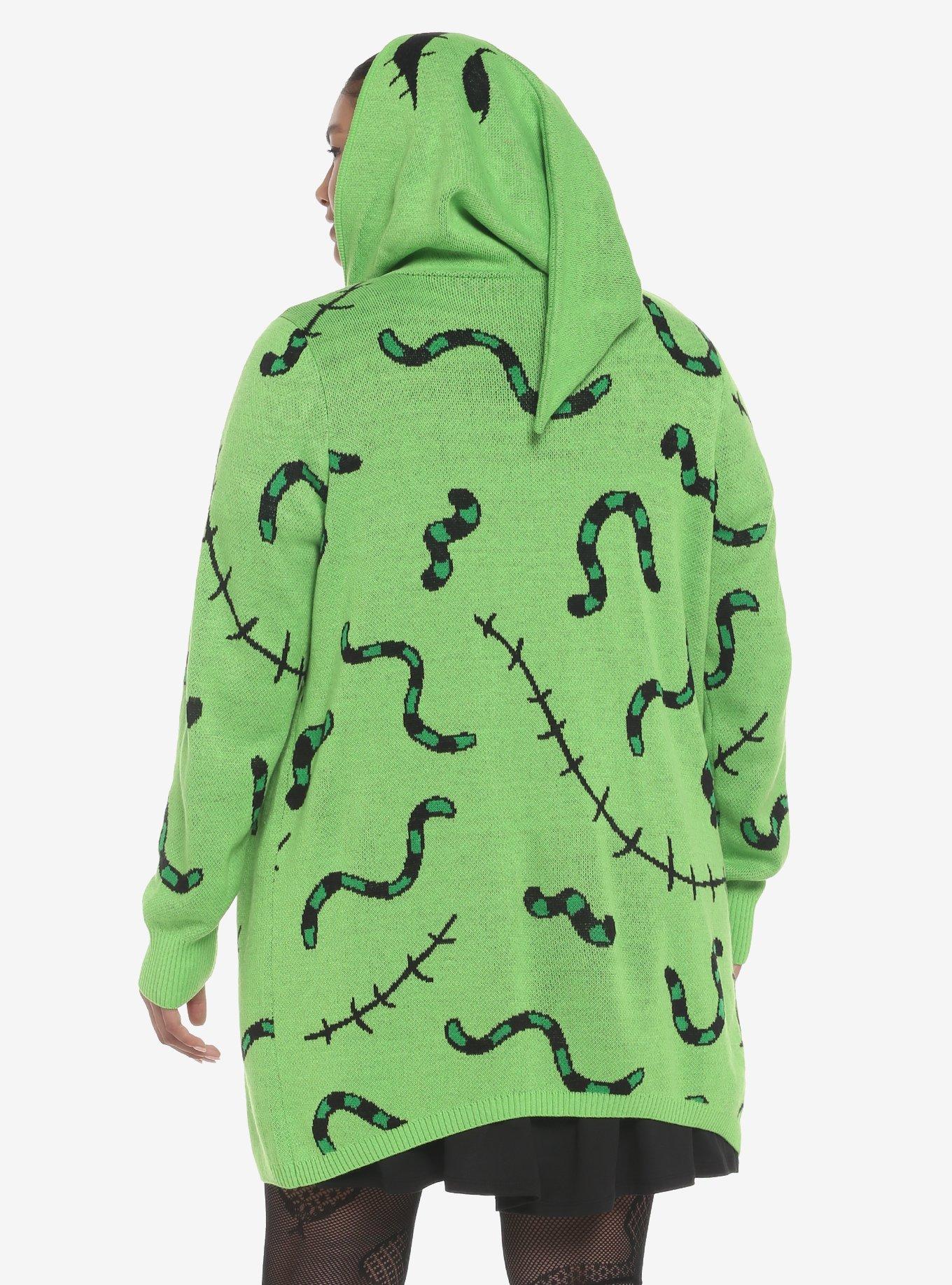 The Nightmare Before Christmas Oogie Boogie Drape Girls Cardigan Plus Size, MULTI, alternate
