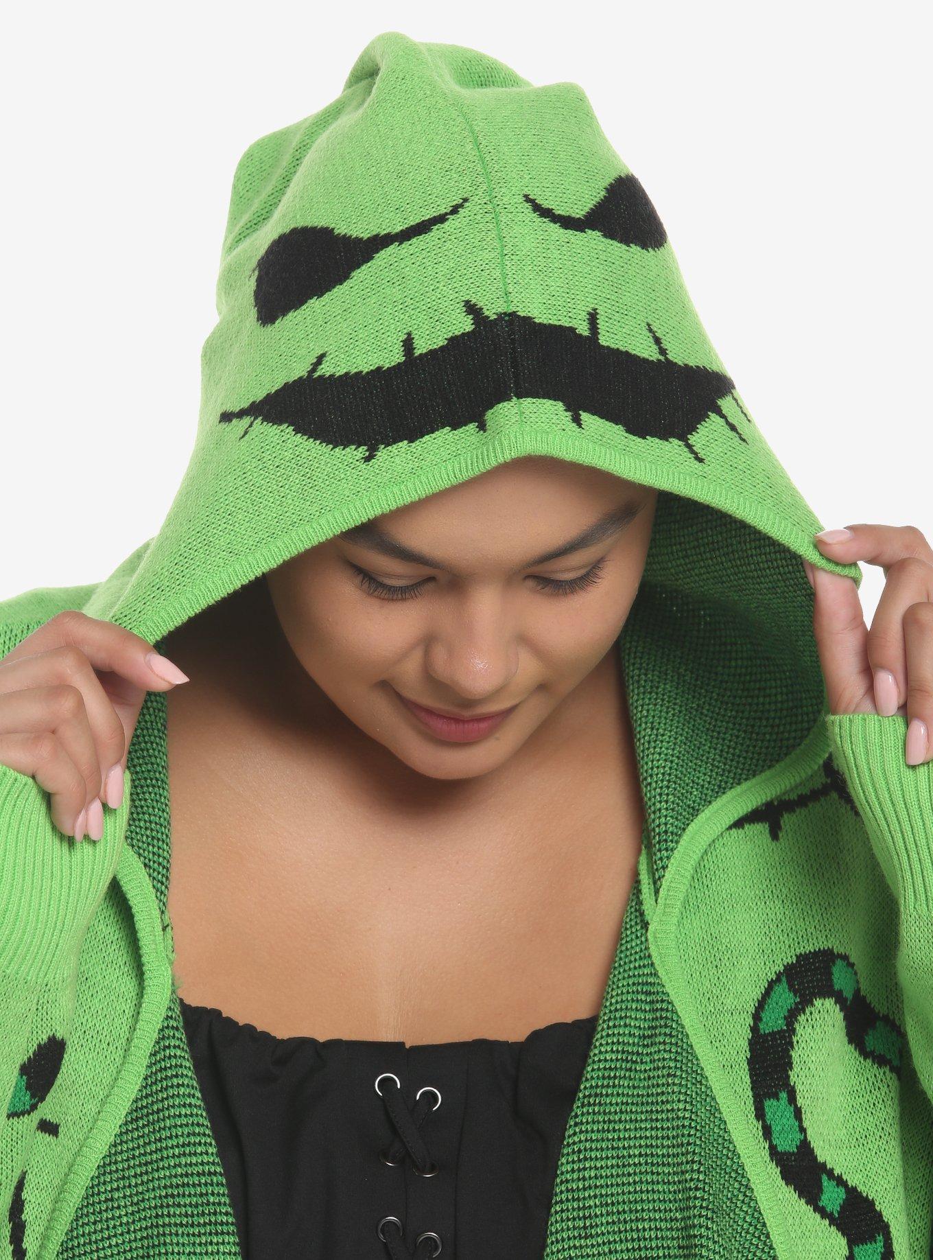 The Nightmare Before Christmas Oogie Boogie Drape Girls Cardigan Plus Size, MULTI, alternate