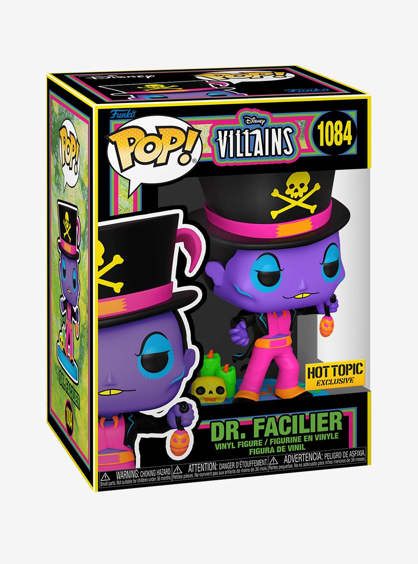 Funko Disney Villains Pop! Dr. Facilier (Blacklight) Vinyl Figure Hot Topic Exclusive, , alternate