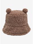 Teddy Bear 3D Ears Sherpa Bucket Hat, , alternate