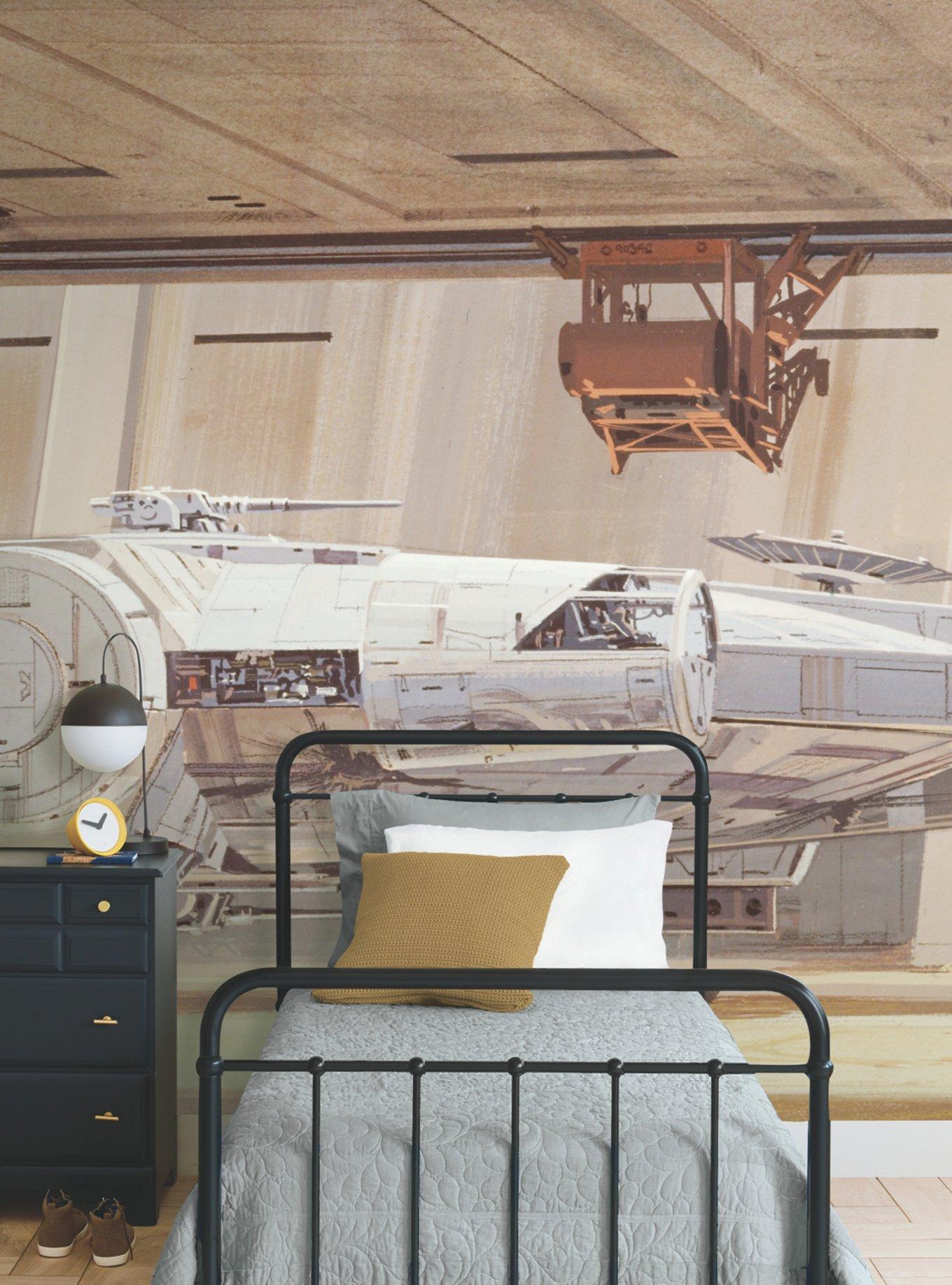 Star Wars Ralph Mcquarrie's Star Wars Docking Bay Millennium Falcon Peel & Stick Mural, , alternate
