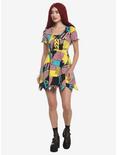 The Nightmare Before Christmas Sally Patchwork Jagged Dress, MULTI, alternate