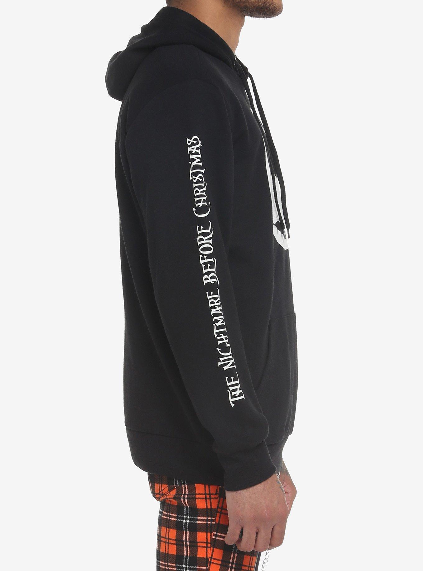 The Nightmare Before Christmas Jack Jumbo Head Hoodie, BLACK-WHITE, alternate