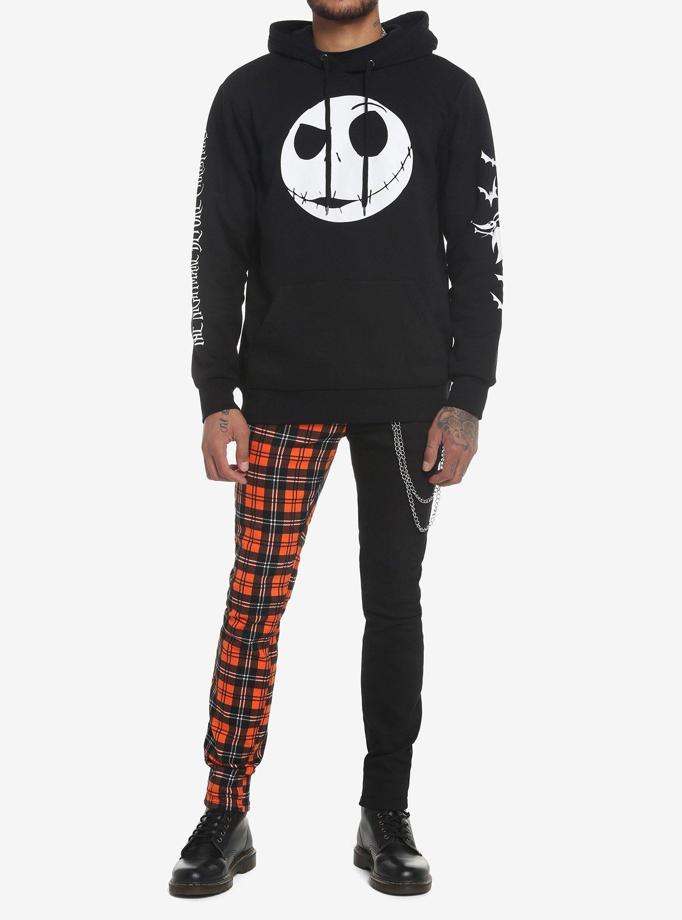 The Nightmare Before Christmas Jack Jumbo Head Hoodie, BLACK, alternate