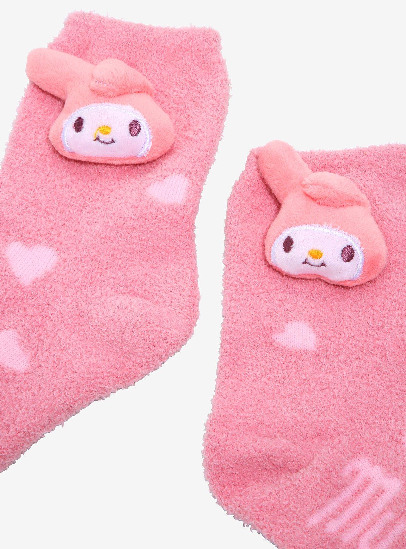 My Melody Plush Fuzzy Socks 2 Pair, , alternate