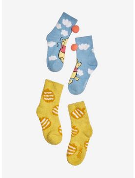 Disney Winnie The Pooh Honey Pom Fuzzy Socks 2 Pair, , hi-res