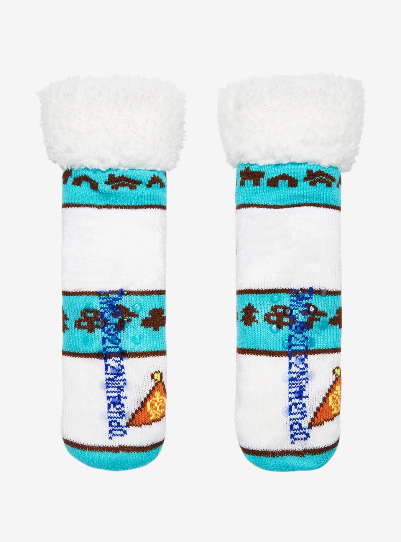 Animal Crossing: New Horizons Timmy & Tommy Cozy Slipper Socks, , alternate