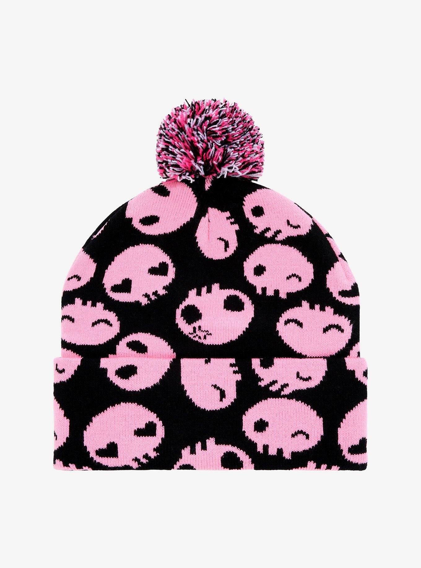 Kuromi Skull Pom Beanie, , alternate