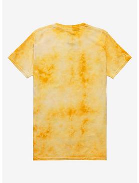 Nirvana Smile Yellow Tie-Dye Boyfriend Fit Girls T-Shirt, , hi-res