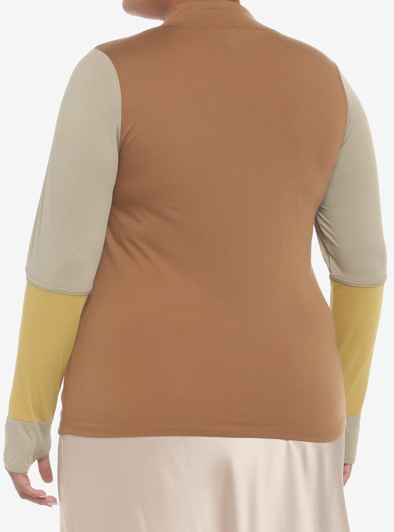 Her Universe Star Wars Andor Bix Caleen Long-Sleeve Top Plus Size, BROWN  SAND, alternate