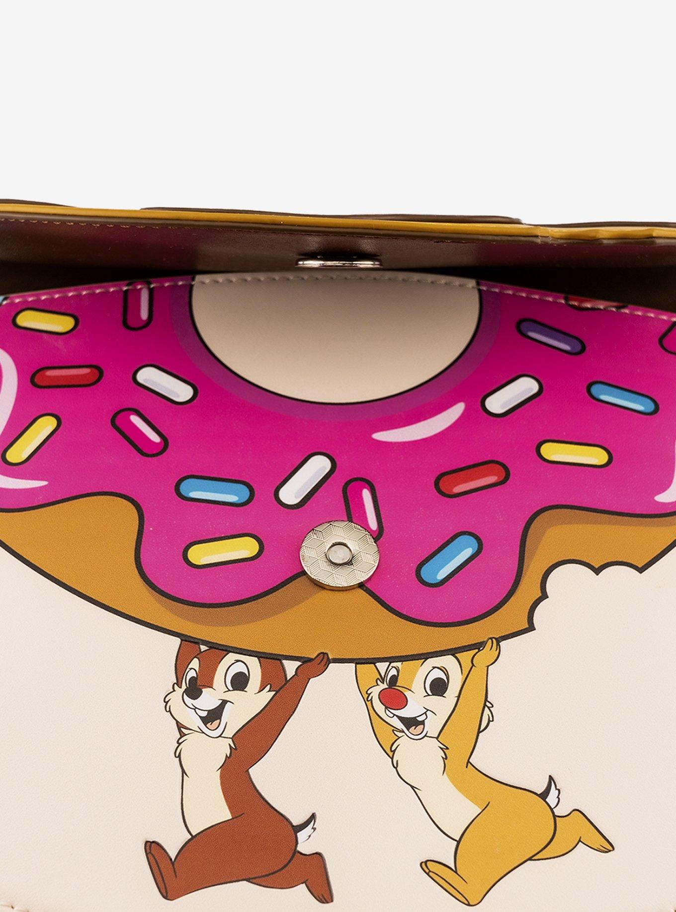 Loungefly Disney Chip 'N' Dale Donut Crossbody Bag, , alternate