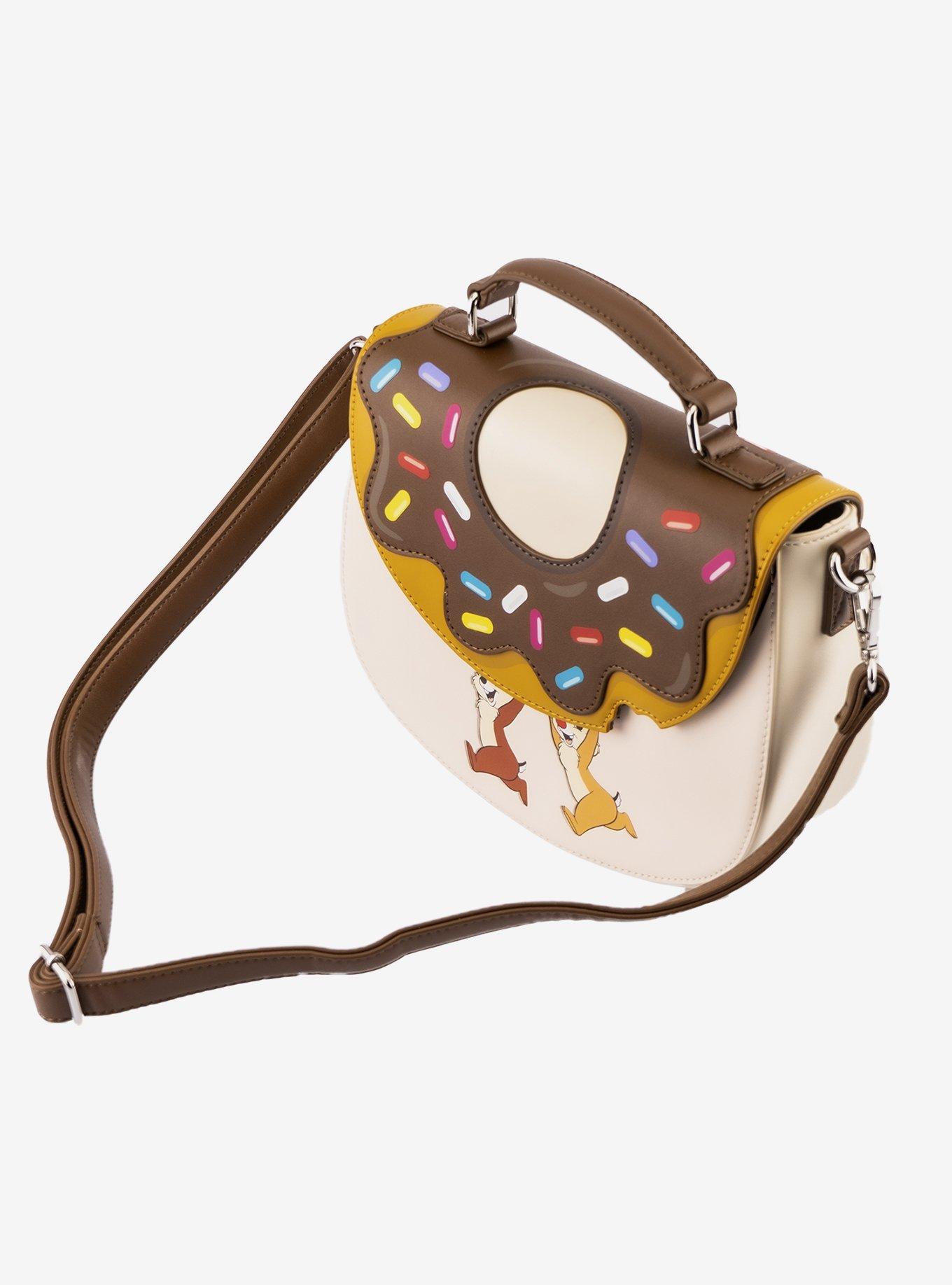 Loungefly Disney Chip 'N' Dale Donut Crossbody Bag, , alternate