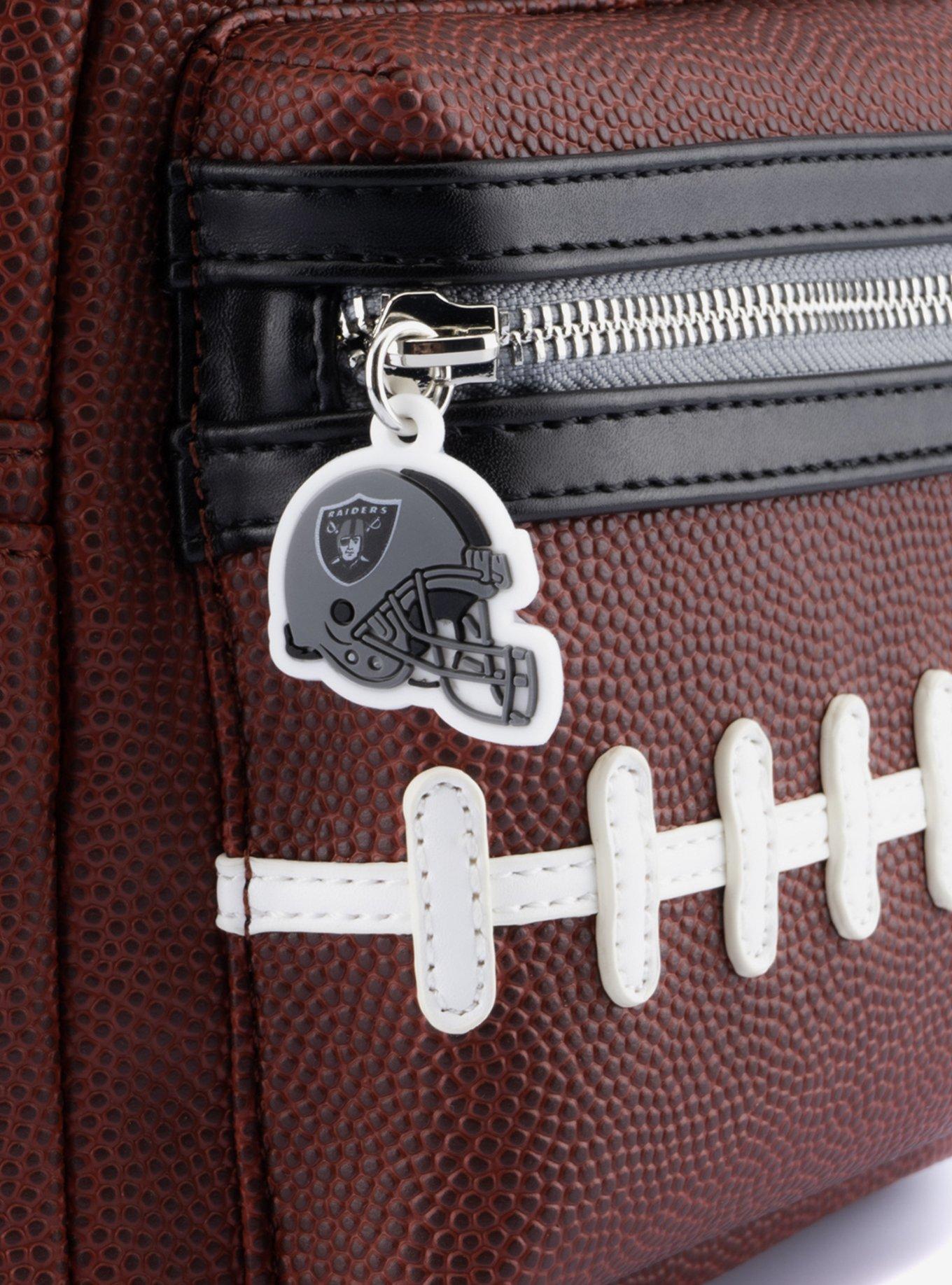Loungefly NFL Las Vegas Raiders Logo Football Mini Backpack, , alternate