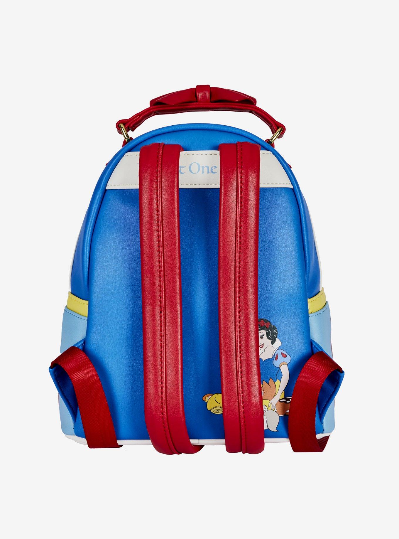 Loungefly Disney Snow White And The Seven Dwarfs Bow Handle Mini Backpack, , alternate