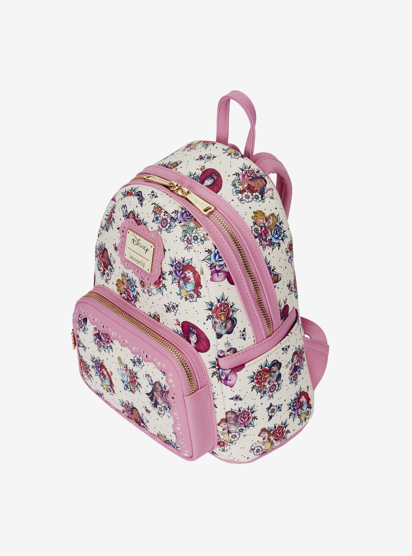 Loungefly Disney Princess Tattoo Mini Backpack, , alternate