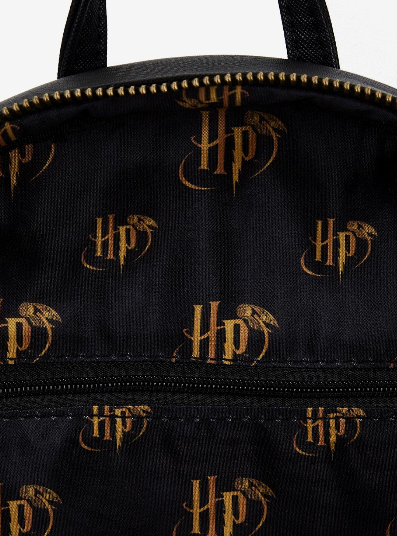 Loungefly Harry Potter Trilogy Triple Pocket Mini Backpack, , alternate