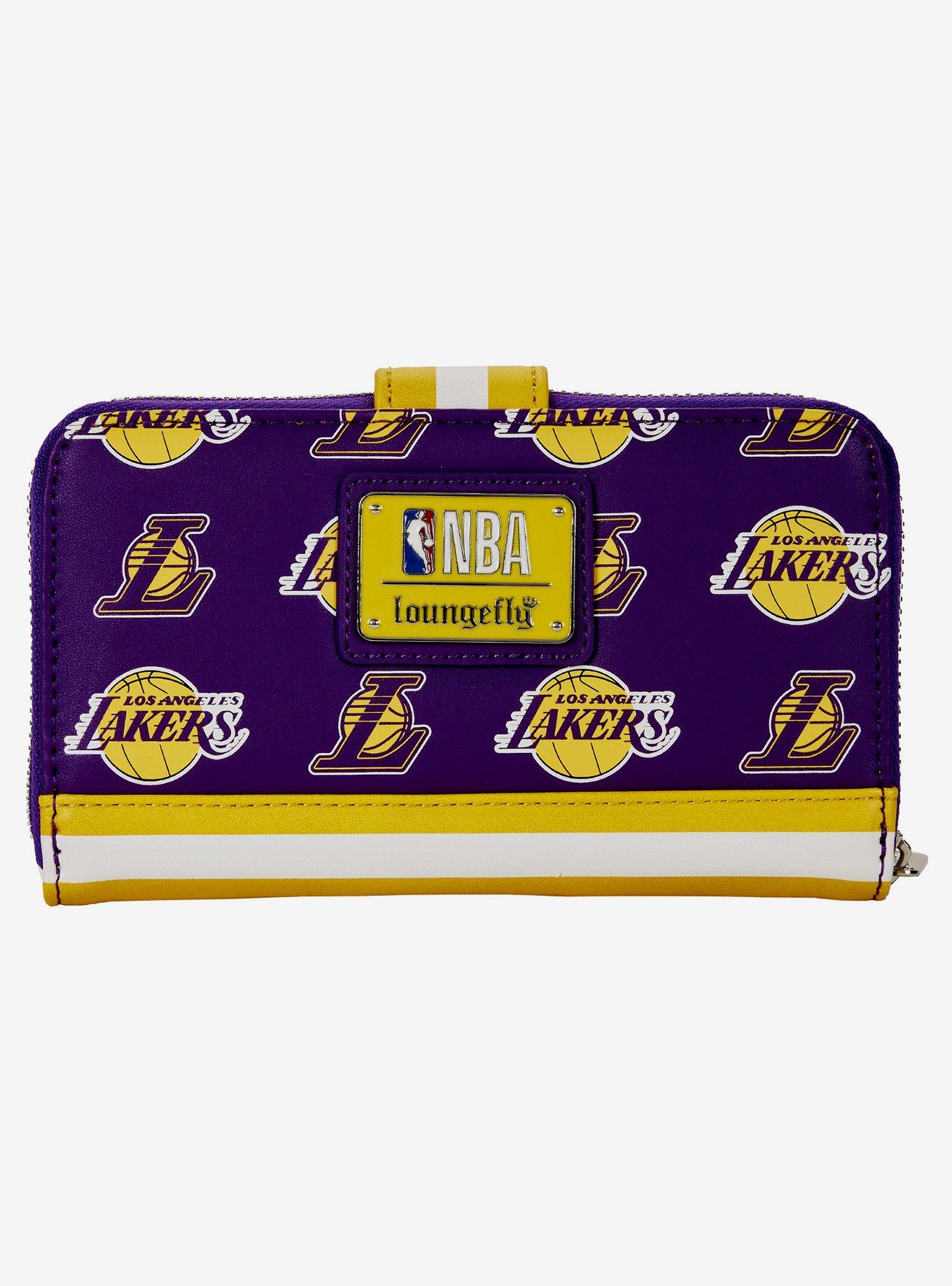 Loungefly Lakers Logo Zipper Wallet, , alternate