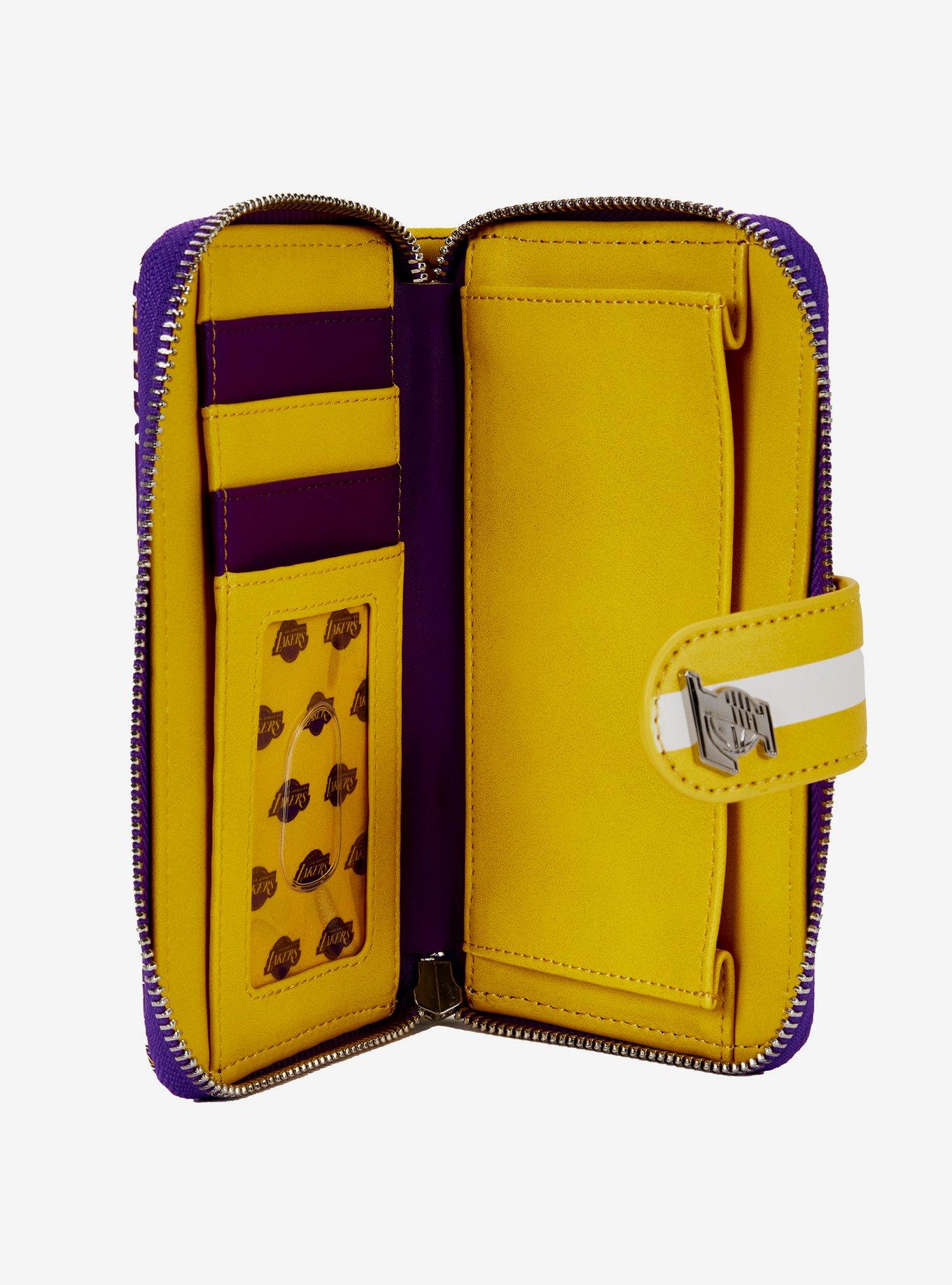 Loungefly Lakers Logo Zipper Wallet, , alternate