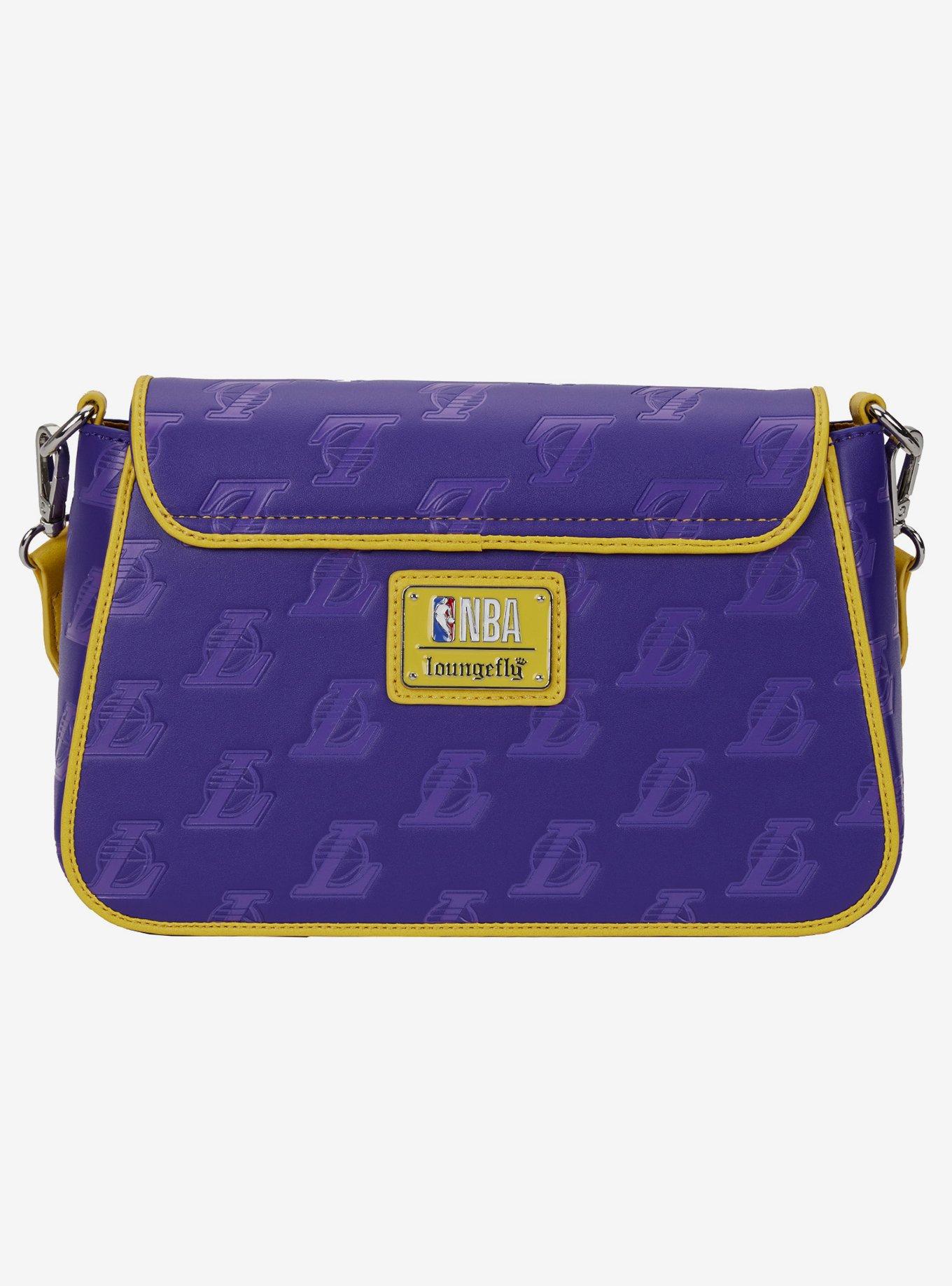 Loungefly Lakers Logo Crossbody Bag, , hi-res