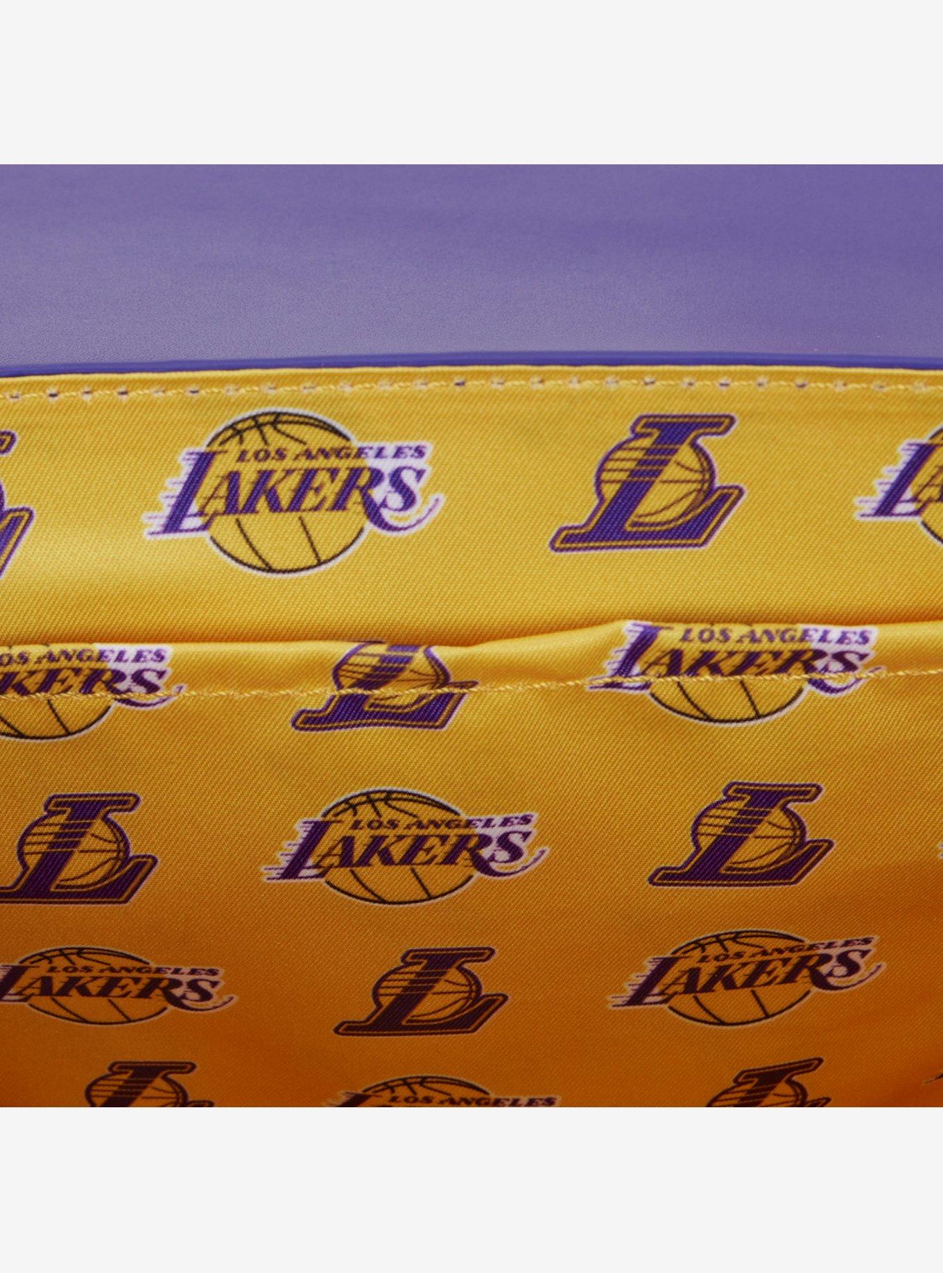 Loungefly Lakers Logo Crossbody Bag, , alternate