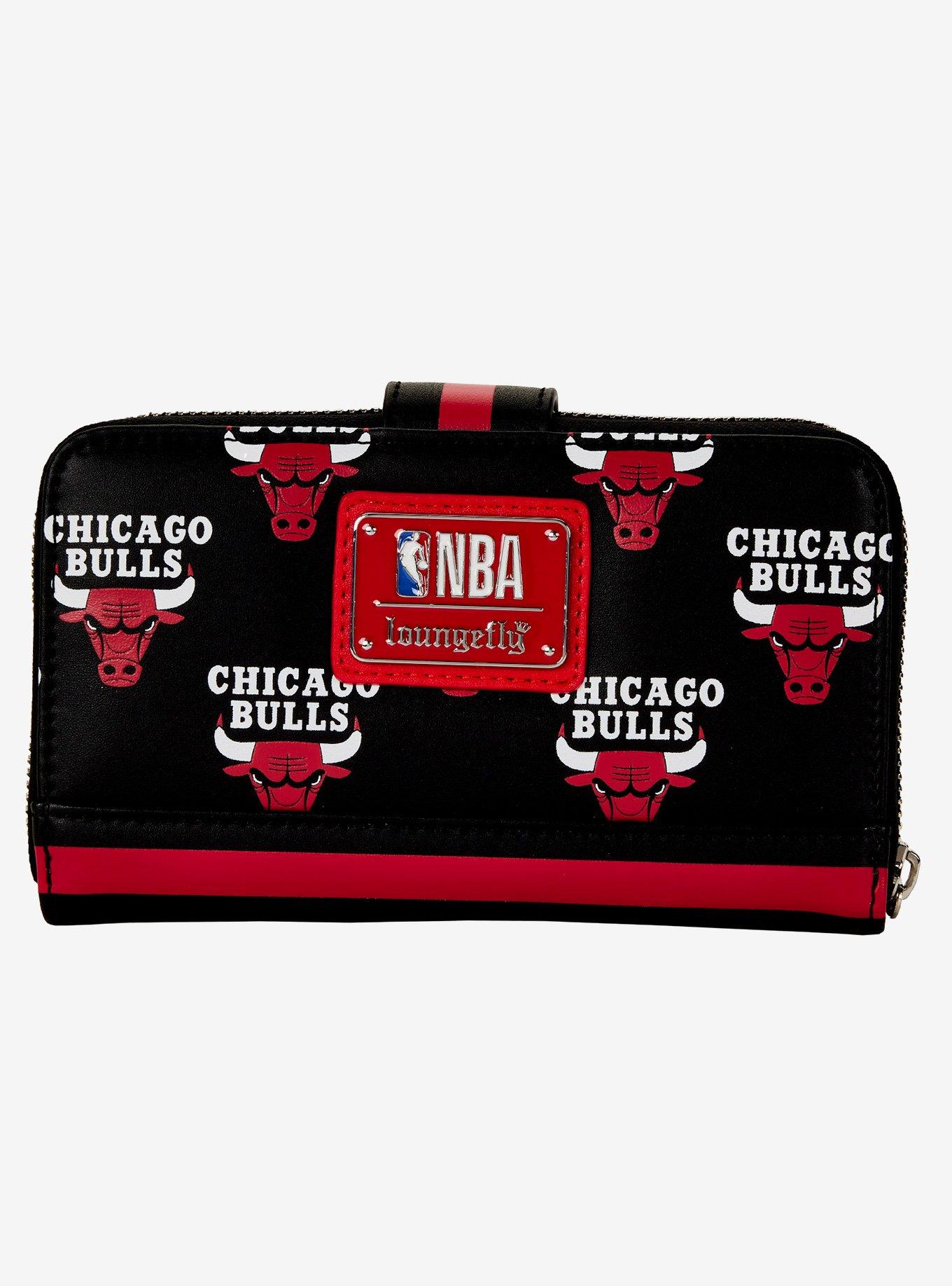 Loungefly NBA Chicago Bulls Logo Zipper Wallet, , hi-res